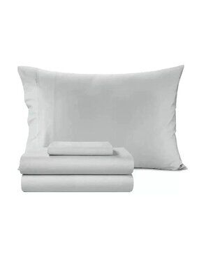 SleepRX 300 Thread Count 4-Pc. Sheet Set, Cotton-Bamboo - Lunar Rock
